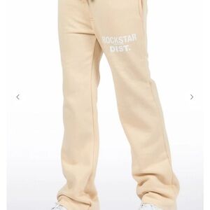Rockstar Dist. Kids Beige Joggers